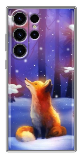 Чехол с печатью "Лисичка в лесу" для Samsung Galaxy S22 Ultra
