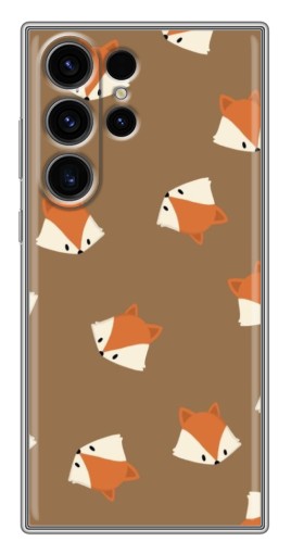 Чехол с печатью "Лисёнки" для Samsung Galaxy S22 Ultra