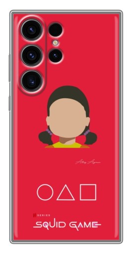 Чехол с картинкой "Лицо куклы" для Samsung Galaxy S22 Ultra