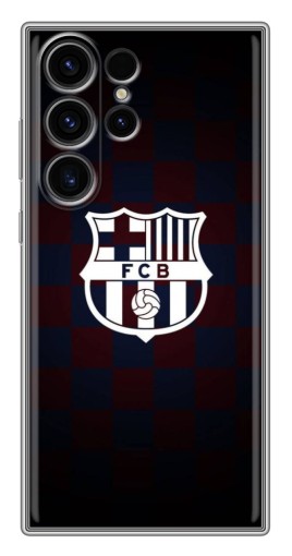 Силиконовый чехол с изображением "Лого FCB" для Samsung Galaxy S22 Ultra