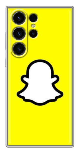 Чехол с принтом "Лого Snapchat" для Samsung Galaxy S22 Ultra