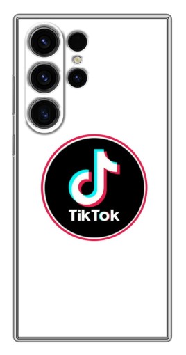 Чехол с печатью "Лого Тик Ток" для Samsung Galaxy S22 Ultra