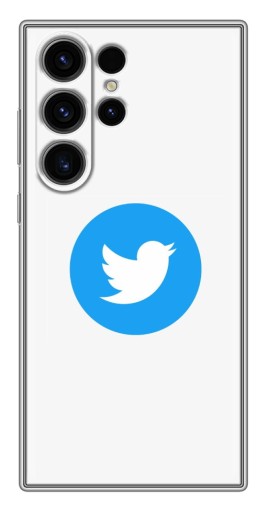 Чехол с принтом "Лого Твиттера" для Samsung Galaxy S22 Ultra
