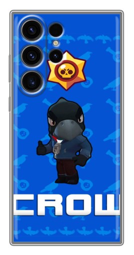 Чехол с картинкой "Медаль Crow" для Samsung Galaxy S22 Ultra