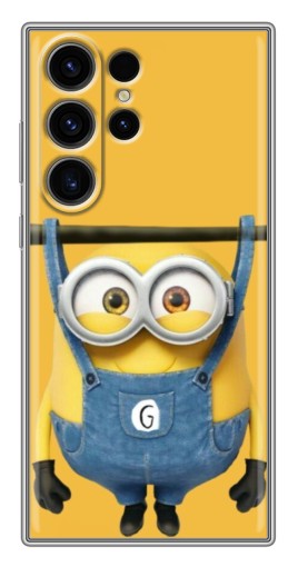 Силиконовый чехол с изображением "Миньон повис" для Samsung Galaxy S22 Ultra
