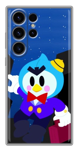 Чехол с принтом "Мистер Пи с чемоданчиком" для Samsung Galaxy S22 Ultra