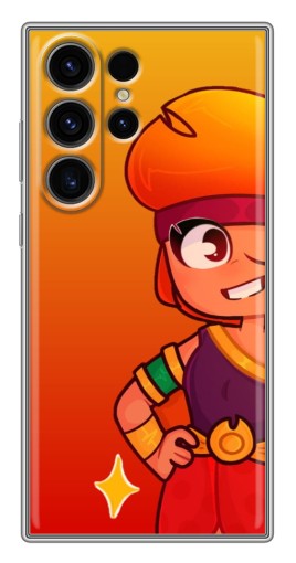 Чехол с картинкой "Мультяшная Амбер" для Samsung Galaxy S22 Ultra