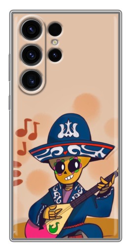 Чехол с картинкой "Музыкант Poco" для Samsung Galaxy S22 Ultra