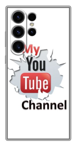 Чехол с печатью "My YouTube" для Samsung Galaxy S22 Ultra