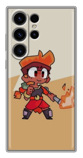 Силиконовый чехол с изображением "Нарисованная Amber" для Samsung Galaxy S22 Ultra