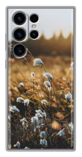 Чехол с принтом "Нежные полевые цветы" для Samsung Galaxy S22 Ultra