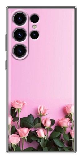 Чехол с картинкой "Нежные розы" для Samsung Galaxy S22 Ultra