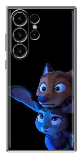 Чехол с картинкой "Ник и Джуди" для Samsung Galaxy S22 Ultra