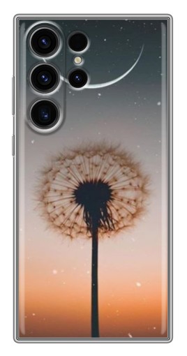 Силиконовый чехол с изображением "Ночной одуванчик" для Samsung Galaxy S22 Ultra