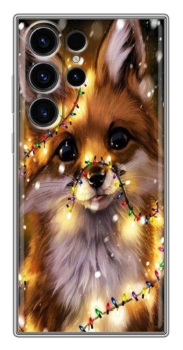 Силиконовый чехол с изображением "Новогодний лесенок" для Samsung Galaxy S22 Ultra