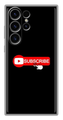 Чехол с картинкой "Подпишись" для Samsung Galaxy S22 Ultra