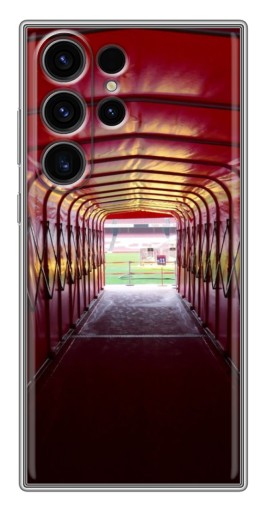 Чехол с картинкой "Подтрибунная с Олд Трафорд" для Samsung Galaxy S22 Ultra