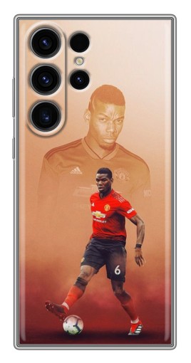 Чехол с картинкой "Pogba с Манчестера" для Samsung Galaxy S22 Ultra
