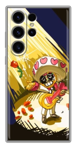 Силиконовый чехол с изображением "Поко Бравл Старс" для Samsung Galaxy S22 Ultra