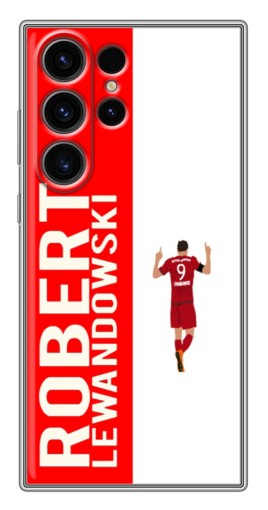 Силиконовый чехол с изображением "Поляк Левандовски" для Samsung Galaxy S22 Ultra