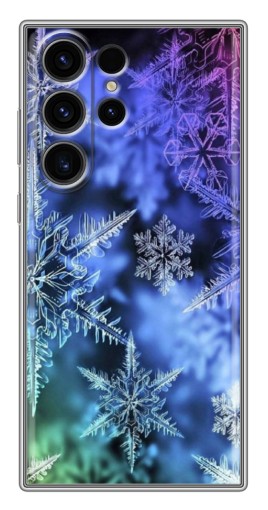Чехол с принтом "Разноцветные снежинки" для Samsung Galaxy S22 Ultra