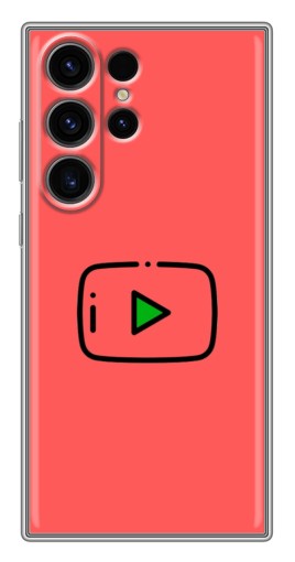 Чехол с печатью "Рисованная кнопка" для Samsung Galaxy S22 Ultra