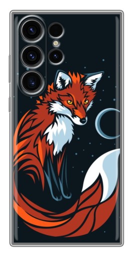 Силиконовый чехол с изображением "Рыжая лиса" для Samsung Galaxy S22 Ultra