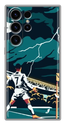 Чехол с картинкой "Ronaldo празднование" для Samsung Galaxy S22 Ultra