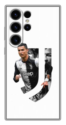 Чехол с картинкой "Роналду в Ювентусе" для Samsung Galaxy S22 Ultra