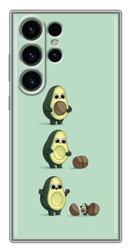 Чехол с картинкой "Рождение авокадо" для Samsung Galaxy S22 Ultra