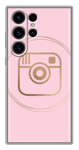 Чехол с принтом "розовый инстаграм" для Samsung Galaxy S22 Ultra