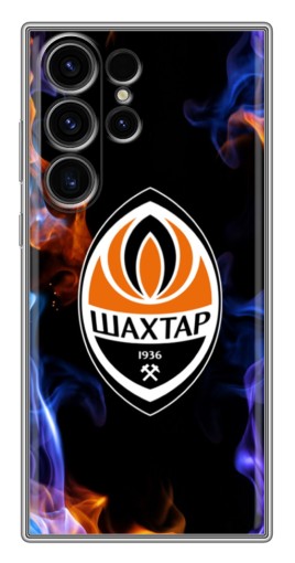 Чехол с картинкой "Шахтер в огне" для Samsung Galaxy S22 Ultra