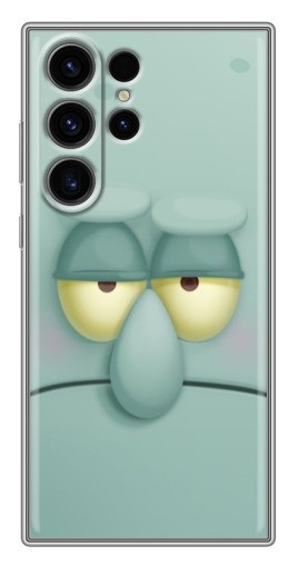 Чехол с картинкой "Сквидвард" для Samsung Galaxy S22 Ultra