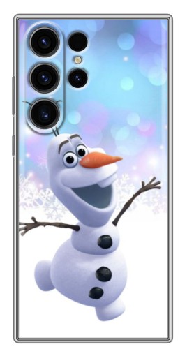 Чехол с принтом "Снеговик Олаф" для Samsung Galaxy S22 Ultra