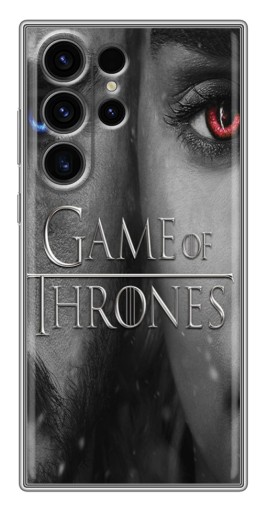 Чехол с картинкой "Сноу и Дейенерис" для Samsung Galaxy S22 Ultra