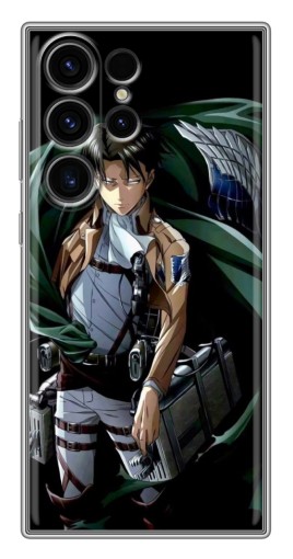Силиконовый чехол с изображением "Солдат Леви" для Samsung Galaxy S22 Ultra