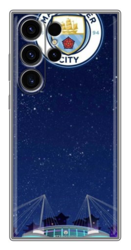Силиконовый чехол с изображением "Стадион Ман Сити" для Samsung Galaxy S22 Ultra