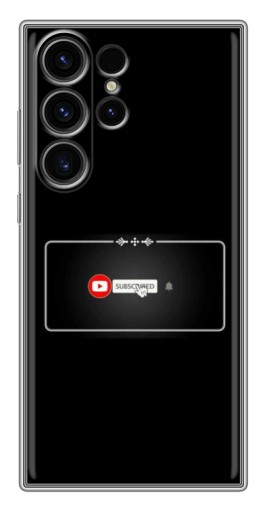 Силиконовый чехол с изображением "subscribed" для Samsung Galaxy S22 Ultra
