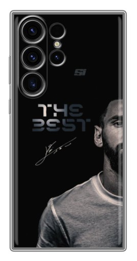 Силиконовый чехол с изображением "The Best Messi" для Samsung Galaxy S22 Ultra