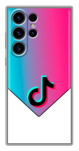 Чехол с печатью "Tiktok Logo" для Samsung Galaxy S22 Ultra
