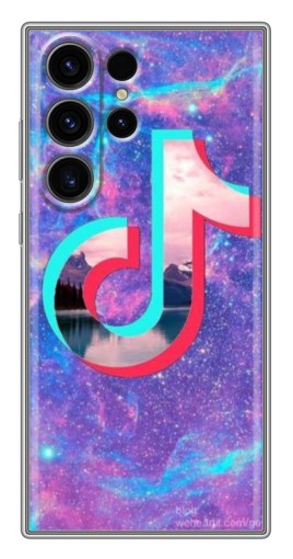 Чехол с принтом "ТикТок мраморный" для Samsung Galaxy S22 Ultra