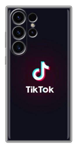 Чехол с принтом "TikTok темный" для Samsung Galaxy S22 Ultra