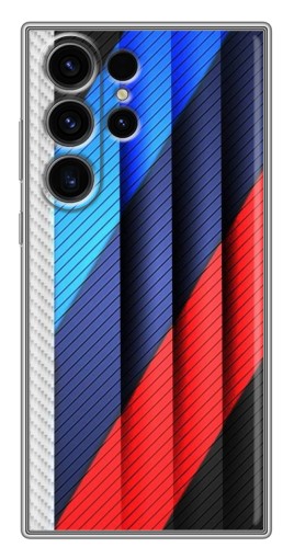Силиконовый чехол с изображением "Цвета лого БМВ" для Samsung Galaxy S22 Ultra
