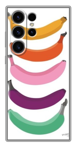 Чехол с принтом "Цветные бананы" для Samsung Galaxy S22 Ultra