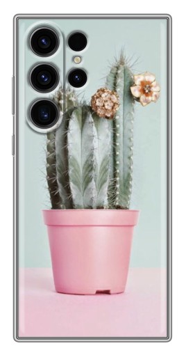 Чехол с принтом "Цветущий кактус" для Samsung Galaxy S22 Ultra