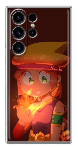 Чехол с картинкой "Удивлённая Амбер" для Samsung Galaxy S22 Ultra