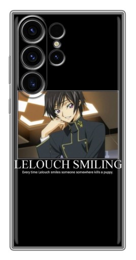 Силиконовый чехол с изображением "Улыбающийся Лелуш" для Samsung Galaxy S22 Ultra