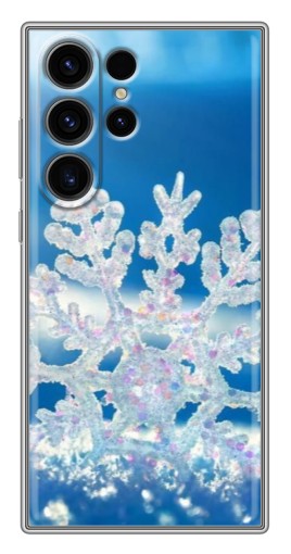 Чехол с картинкой "Яркая снежинка" для Samsung Galaxy S22 Ultra