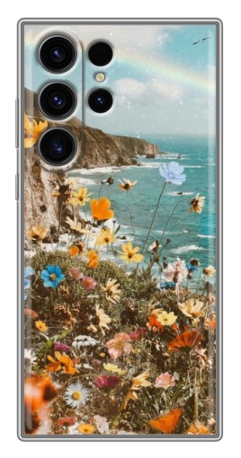 Чехол с печатью "Яркие полевые цветы" для Samsung Galaxy S22 Ultra