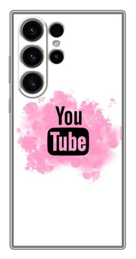 Силиконовый чехол с изображением "Ютуб в дыму" для Samsung Galaxy S22 Ultra